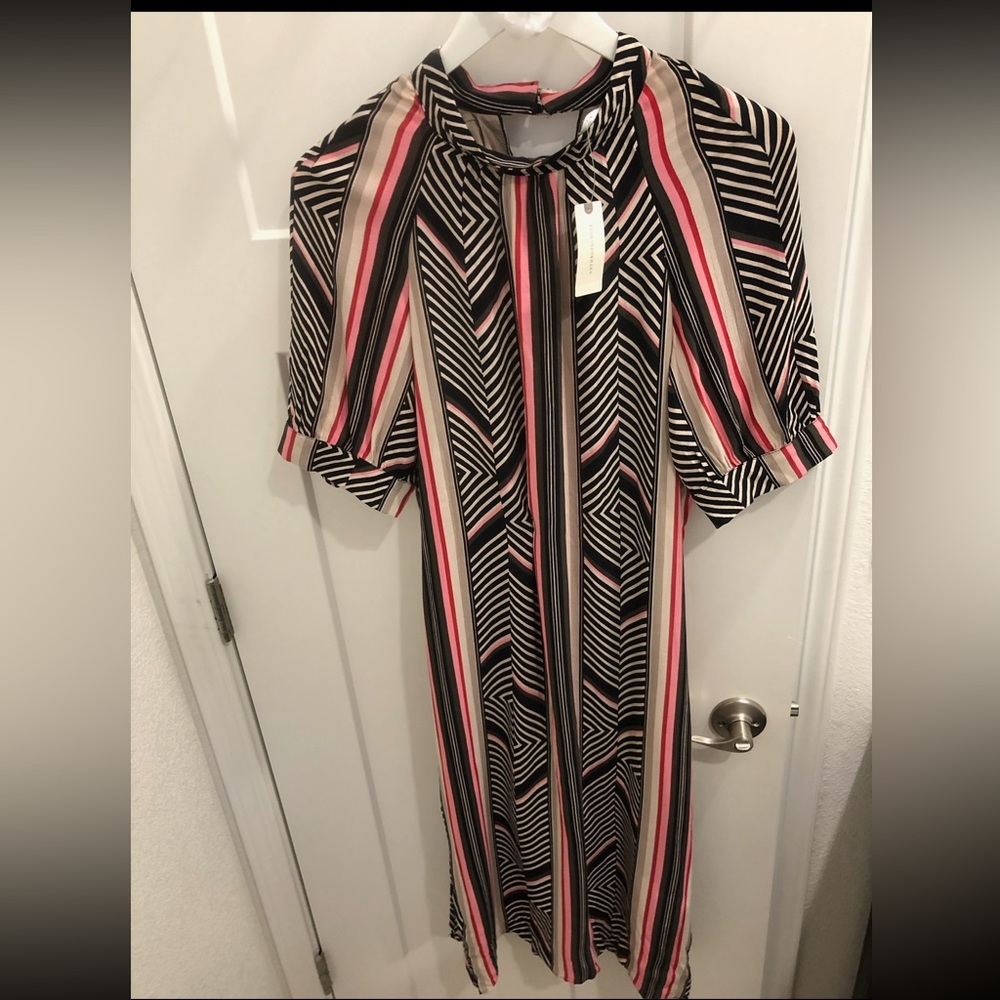 Anthropologie multi-patterned dress, size S
